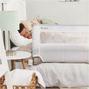 Regalo Swing Down 54-Inch Extra Long Bed Rail Guard, with Reinforced Anchor Safety System by TinyTreasures Baby Boutique