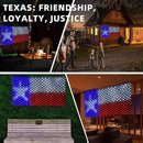 Texas Flag Net Lights Outdoor 3.3x6.6 FT - 384 LED Patriotic American Flag Decor with 8 Modes, Waterproof for 4th of July, Christmas, Yard, Porch, Parties by GreenHaven Gardens