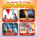 Playz Kaboom! 50+ Explosive Science Experiments Kit for Kids Age 8-12 with 25 Playz Lab Token Experiments - Chemistry Set STEM Learning & Educational Toys & Gifts for Boys, Girls, Teenagers & Kids by TinyTreasures Baby Boutique