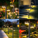 Solar Pathway Lights Outdoor Waterproof, 4 Pack with 8 Head Solar Lights Outdoor Super Bright Up to 12Hrs, Auto On/Off Garden Light for Yard Patio Path Walkway Driveway Outside Decor by CozyNest Decor