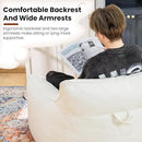 Bean Bag Chair with Filler, Bean Bag Sofa Chair with Tufted Soft Armrests Plush Lazy Sofa Comfy Chair,Large BeanBag Chair for Adults in Livingroom, Bedroom by CozyNest Decor