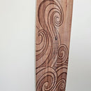 Wooden Surfboard Wall Decor Growth Chart - Surfboard Art Decor for Kids Room, Wood Surfboard Kids Sizing Chart, Surf Boards Art, Height Board Surfer Decor - Brown Wave (9.5"x 46") by TinyTreasures Baby Boutique