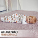 Mama Cheetah Baby Sleep Sack 0.5 TOG, Organic Cotton Baby Wearable Blanket with Two-Way Zipper, Swaddle Transition Baby Sleeping Bag for Newborn Infant Toddler Boy Girl, 12-18 Months by TinyTreasures Baby Boutique