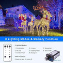 Blue Net Lights Outdoor - 360 LED Christmas Lights Plug in With Remote, 12 x 5ft Extendable 8 Modes Waterproof for Bushes Gazebo Lawn Wedding Patio Garden Tree Decoration by GreenHaven Gardens