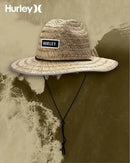 Hurley Men's Straw Hat - Bayside Lifeguard Straw Sun Hat by GreenHaven Gardens