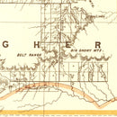 Vintage Map of Montana 1876