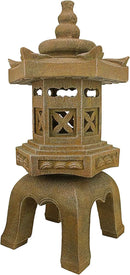 Design Toscano SS8577 Sacred Pagoda Lantern Asian Decor Garden Statue, Large, Gothic Stone