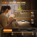 YEVIK 39 Sounds White Noise Machine with Night Light, Portable Rechargeable Sleep Sound Machine for Adults Kids Baby, USB-C, Timer for Home Office Travel Relaxation by TinyTreasures Baby Boutique