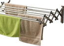AERO W Racks Stainless Steel Wall Mounted Collapsible Laundry Clothes Drying Rack 60 Pound Capacity 22.5 Linear Ft by CozyNest Decor