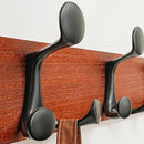 SKOLOO 24-Inch Cherry Wood Coat Rack Wall Mount with 5 Triple Hooks - Ideal for Family Entrances, Classrooms, and Pet Supplies Storage - Perfect Coat Hooks for Wall by CozyNest Decor