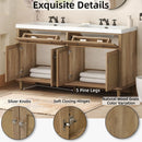 Bathroom Vanity With Double Sink, Large Storage Space by HouseOfZazla