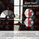 Kids Space Astronaut Blackout Curtains - 100% Blackout, Thermal Insulated, Noise Reducing, Perfect for Kids Room and Nersury, 2 Panels (Space Badge Crew, W52×L84) by TinyTreasures Baby Boutique