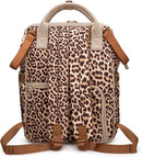 Wrangler Leopard Print Backpack Multifunction Baby Travel Bag with Changing Pad, Stroller Straps and Pacifier Case WG2204-91103LP-BR by TinyTreasures Baby Boutique