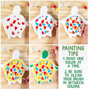 Creative Roots Mosaic Turtle DIY Stepping Stone Kit, Includes Ceramic Stone & 6 Vibrant Paints for Kids Ages 8+ by TinyTreasures Baby Boutique