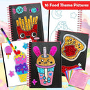 FUNNYB&G Foil Art Craft Activity for Kids - Gift for Girls Crafts for Kids Fun Art Supplies DIY Creative Travel Toy, Birthday Gift Party Favor Toys for Girls Boys 4 5 6 7 8 9 Years Old (Food) by TinyTreasures Baby Boutique