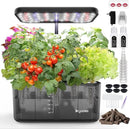 Hydroponics Growing System Indoor Garden, 8 Pods Indoor Herb Garden Kit Countertop with LED Grow Light Quiet Smart Water Pump for Home Kitchen Office, Gift Ideas for Women Men by GreenHaven Gardens