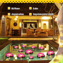 Liliful 24 Pcs Diwali Lotus Decoration Pool Floating Lights, Artificial Flowers Lotus with LED,Lily Pads Water Lantern for Indian Puja Home Decoration(3.94 Inch, 5.91 Inch,Pink) by GreenHaven Gardens
