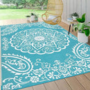 Pauwer Reversible Outdoor Rug, 6'x9', Waterproof Polypropylene Patio Mat, RV, Balcony, Deck, Beach, Picnic by GreenHaven Gardens