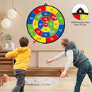 Large Dart Board for Kids, Kids Double-Sided Dart Board with Sticky Balls and Darts, Indoor/Outdoor Sport Fun Party Play Game Toys, Gifts for 3 4 5 6 7 8 9 10 11 12 Year Old Boys Girls by TinyTreasures Baby Boutique
