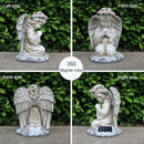 Praying Angels Figurine,Solar Garden Angel Statues, Waterproof Kneeling Angel Sculpture, Outdoor Decor Ornament for Patio Lawn Yard Balcony, Garden Gift by GreenHaven Gardens