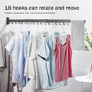 Clothes Drying Rack,Laundry Drying Rack Wall Mount, Space Saver Clothes Rack,Retractable,Collapsible(Tri-Fold), for Balcony,Laundry,Bathroom, Dark Grey Color,3z-g02 by CozyNest Decor