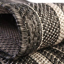 Unique Loom Outdoor Border Collection Area Rug - Soft Border (4' 1" Round, Black/ Ivory) by GreenHaven Gardens