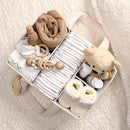 PeraBella Baby Diaper Caddy Organizer with Handle, Boy & Girl Shower Gift Basket, Portable Diaper Storage Basket Bin for Wipes, Newborn Baby Essentials Registry Search Must Haves, Car Caddy Organizer by TinyTreasures Baby Boutique