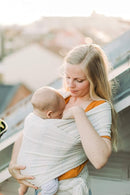 Boba Baby Wrap Carrier – Original Baby Sling Carrier for Newborns (7–35 lbs), Soft, Secure, Hands-Free & Ergonomic, Ideal for Comfortable Bonding, New Parents (Serenity Riviera) by TinyTreasures Baby Boutique