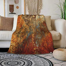 HGOD DESIGNS Brown Rust Colorful Metal Rusty Steel Iron Structure Blanket Throw Blanket Soft Comfortable for Sofa Chair Bed Office 50" x60 by CozyNest Decor