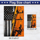 FLAGWIX Lineman American Flag - Independence Day, 4th of July Decorations Outdoor Flags, Patriotic Decor for Home, Yard, 30x40 House Flag - Double Sided, Heavy Duty Canvas, Decorative Outdoor Flags by GreenHaven Gardens