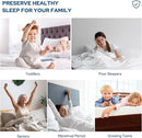 BEDLORE 2 Pack Waterproof Mattress Protector, King Size Mattress Pad with Deep Pocket Fitted Up to 6-18 inches, Soft Noiseless Single Bed Mattress Cover for Bedroom, Dorm Room (White) by TinyTreasures Baby Boutique