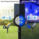 T-SUN Blue Solar Spotlights, Solar Lights Outdoor Waterproof, Auto ON/Off Adjustable Solar Garden Pond Lights for Tree, Patio, Yard, Garden, Driveway, Stairs, Pool Area (Blue- 2 Pack) by GreenHaven Gardens