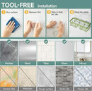 Veken Rustproof & Waterproof Shower Caddy 6-Pack, No Drilling Adhesive Shelves Rack with Soap Holder, Large Capacity Bathroom Organizers and Storage, Wall-Mounted Kitchen & Home Decor by CozyNest Decor
