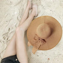 Floppy Big Beach Straw Hats for Women Foldable Summer Wide Brim Packable Sun Hat Womens Travel Straw Fedora Hat by GreenHaven Gardens
