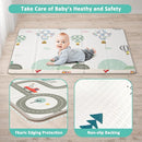 FLAGAV 79x59inch Play Mat for Baby - Extra Large, Non-Toxic, Waterproof Playmat for Indoor and Outdoor Use by TinyTreasures Baby Boutique