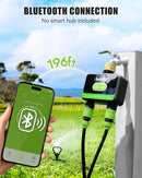 RAINPOINT Bluetooth Water Timer for Garden Hose, Smart Hose Timer 2 Outlet(Not Hub), Wireless Sprinkler Watering Timer with Rain Delay, Automatic Irrigation System for Lawns and Yard by GreenHaven Gardens