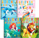 homicozy 4PCS Sticker Paint Books for Kids Ages 4-10,Unicorn Mermaid Animals Designs Paint by Stickers,Sticker by Numbers,Party Birthday Gifts for Girls 4-10,Create 40 Pictures One Stickers at A Time by TinyTreasures Baby Boutique
