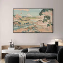 SIGNWIN 30"x60" Extra Large Framed Wall Art Japanese Ukiyo-e Landscape, Timeless Mt. Fuji Scene for Zen-Inspired or Asian-Style Interiors for Home Living Room Bedroom Decor (Frame Assembly Required) by CozyNest Decor