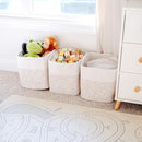 NaturalCozy 13x15x13 Kallax Storage Cubes Bins, 3 Pack | Cotton Rope Cube Storage Bin Woven Baskets for Organizing | Kallax Insert Storage Baskets for Shelves Organizer, Kids Toy, Closet Baby Nursery by TinyTreasures Baby Boutique