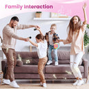 Karaoke Machine for Kids Adults, Portable Bluetooth Mini Karaoke Microphone Singing Speaker with 2 Mic and Light,Toys for All Smartphones,Birthday, Family,Home Party (Pink) by TinyTreasures Baby Boutique