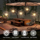 5 Pcs 1000LED Solar Starburst Sphere Lights,Firework Lights Remote Control Timer 8 Modes Dimmable Waterproof Hanging Fairy Lights, Sparkly Lights for Patio Garden Tent Outdoor(Warm White) by GreenHaven Gardens