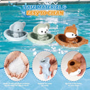 Bath Pool Toys for Toddler, Stacking Toys with 3 Boat 3 Sensory Finger Puppets, Toddler Toys Gifts for 2-4 Year Old Boy Girl, Model A by TinyTreasures Baby Boutique
