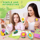 Crochet Kit for Beginners - 4PCS Flowers Complete Crochet Starter Kit with Step-by-Step Video Tutorials, Beginner Crochet Kits for Adults Kids Women, Flower Family Crocheting Set by TinyTreasures Baby Boutique