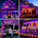 Solar Christmas Lights, 500LED 19 Modes Solar Powered Christmas Lights, Waterproof LED Solar Christmas Decorations for Fence Balcony Holiday Party 1 Pack by GreenHaven Gardens