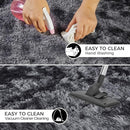Ultra Soft Rug for Living Room, 9X12 Fluffy Shag Area Rug for Bedroom, Modern Shaggy Carpets Fuzzy Rug for Teens Dorm Nursery Home Decor Aesthetic, Upgrade Anti-Skid Durable, Tie Dye Black and Grey by TinyTreasures Baby Boutique