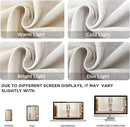 Joydeco Linen Curtains 72 Inch Length 2 Panels Set for Living Room,Light Filtering Curtains 37 Inch Wide for Bedroom, Off-White Curtains with Back Tab & Rod Pockets (37x72 inch, Off-White) by CozyNest Decor