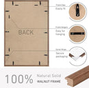 20x30 Poster Frame Natural Solid Walnut Photo Frames with 16x24 Removable Mat Wall Hanging Large Handcrafted Frame with HD Plexiglass Wall and Tabletop Display Large Picture Frame by CozyNest Decor