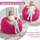 Hobestluk 3FT Bean Bag Chair Giant Bean Bag Chairs for Adults Large Bean Chairs with Removable Cover, Beanbag Chair with Filler, Adult Bean Bag Chairs for Living Room, Bedroom by CozyNest Decor