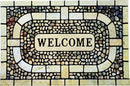 Door Mat Welcome Mat, Heavy Duty Door Mat 17.7 x 29.5 Inch Front Door Mat Rug Doormat for Outdoor Entrance Home Non-Slip Rubber Rug for Front Door, Outside, Entryway, Patio (Yellow Welcome) by CozyNest Decor