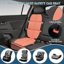 Car Seat Protector for Child, 2 Pack Covers with Mesh Pockets & Non-Slip Backing, 600D Durable Under Seat for Back (Orange, Large) by TinyTreasures Baby Boutique